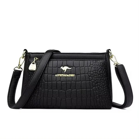 Luxury Fashion Print Handbag - Large Capacity Soft Leather Women's Shoulder & Crossbody Bag - Himpall
