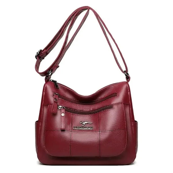 Luxury Fashion Print Handbag - Large Capacity Soft Leather Women's Shoulder & Crossbody Bag - Himpall