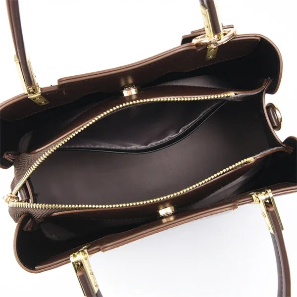 Luxury Fashion Print Handbag - Large Capacity Soft Leather Women's Shoulder & Crossbody Bag - Himpall
