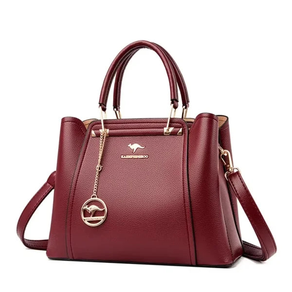 Luxury Fashion Print Handbag - Large Capacity Soft Leather Women's Shoulder & Crossbody Bag - Himpall