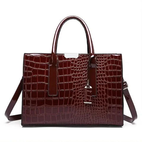 Luxury Fashion Print Handbag - Large Capacity Soft Leather Women's Shoulder & Crossbody Bag - Himpall