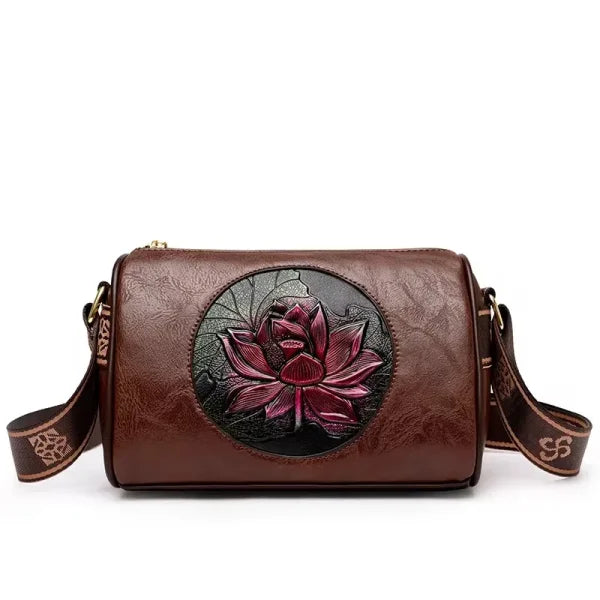 Luxury Fashion Print Handbag - Large Capacity Soft Leather Women's Shoulder & Crossbody Bag - Himpall