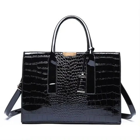 Luxury Fashion Print Handbag - Large Capacity Soft Leather Women's Shoulder & Crossbody Bag - Himpall