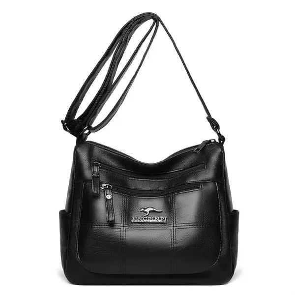 Luxury Fashion Print Handbag - Large Capacity Soft Leather Women's Shoulder & Crossbody Bag - Himpall