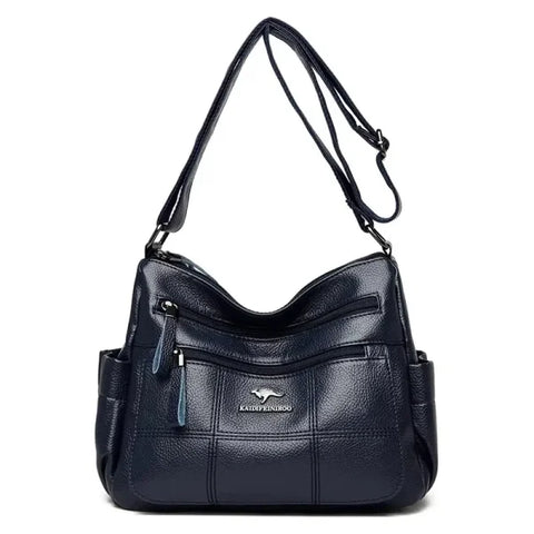 Luxury Fashion Print Handbag - Large Capacity Soft Leather Women's Shoulder & Crossbody Bag - Himpall