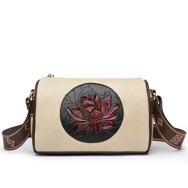 Luxury Fashion Print Handbag - Large Capacity Soft Leather Women's Shoulder & Crossbody Bag - Himpall