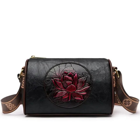 Luxury Fashion Print Handbag - Large Capacity Soft Leather Women's Shoulder & Crossbody Bag - Himpall