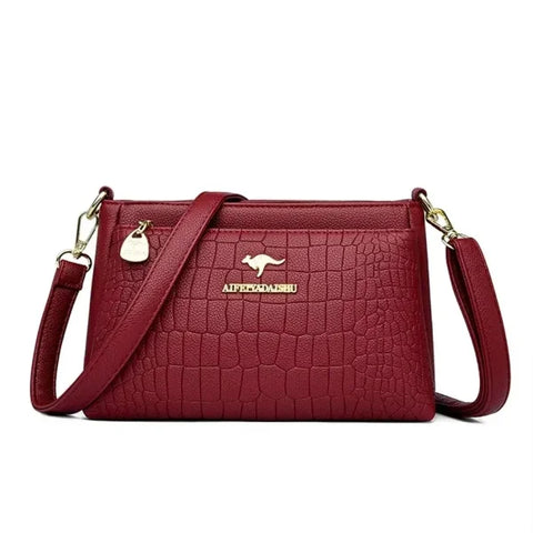 Luxury Fashion Print Handbag - Large Capacity Soft Leather Women's Shoulder & Crossbody Bag - Himpall