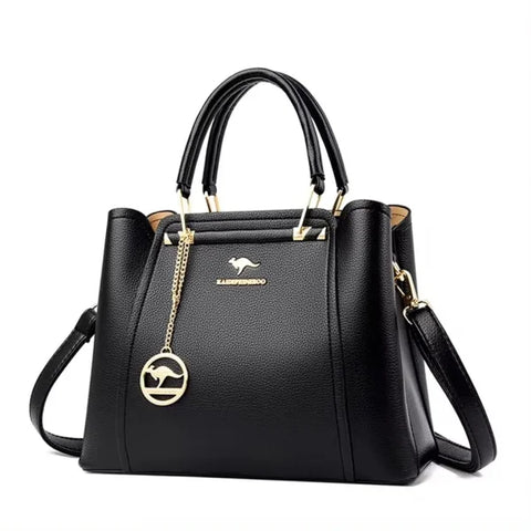Luxury Fashion Print Handbag - Large Capacity Soft Leather Women's Shoulder & Crossbody Bag - Himpall