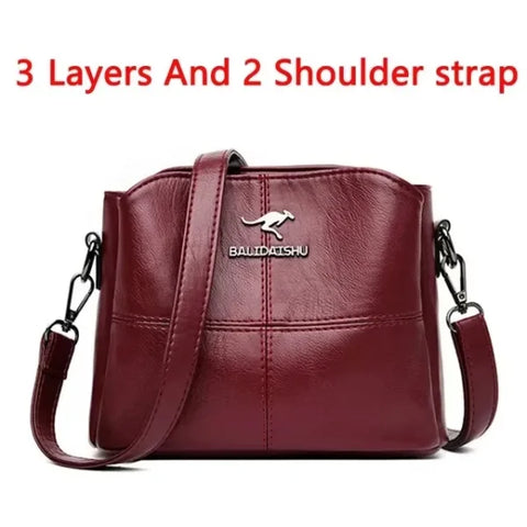 Luxury Fashion Print Handbag - Large Capacity Soft Leather Women's Shoulder & Crossbody Bag - Himpall