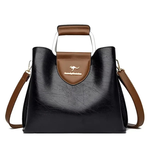 Luxury Fashion Print Handbag - Large Capacity Soft Leather Women's Shoulder & Crossbody Bag - Himpall