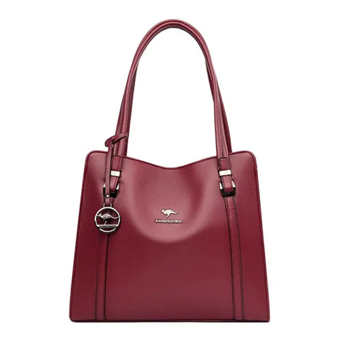 Luxury Fashion Print Handbag - Large Capacity Soft Leather Women's Shoulder & Crossbody Bag - Himpall