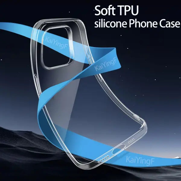 Luxury iPhone series compatible model clear TPU silicone case