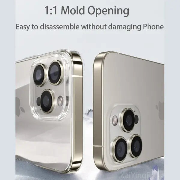 Luxury iPhone series compatible model clear TPU silicone case