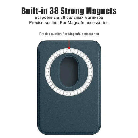 Luxury Leather Wallet for Apple iPhone Pro Max with MagSafe - Himpall