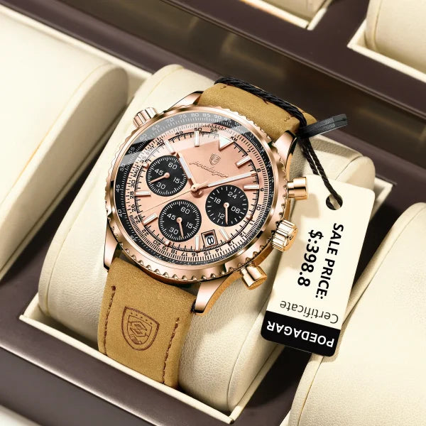 Luxury Military Sports Watch for Men – Waterproof Chronograph - Himpall