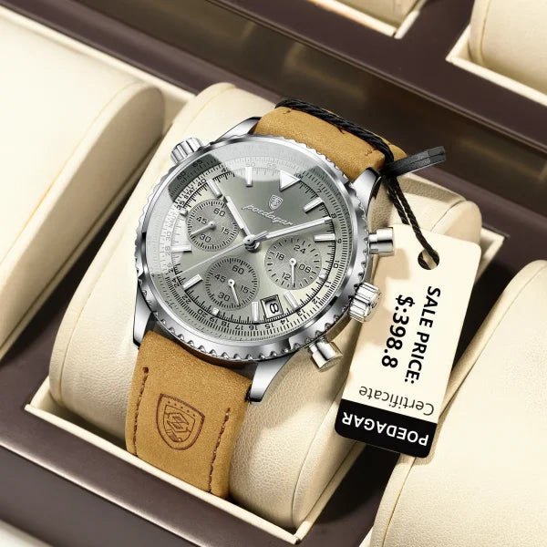 Luxury Military Sports Watch for Men – Waterproof Chronograph - Himpall
