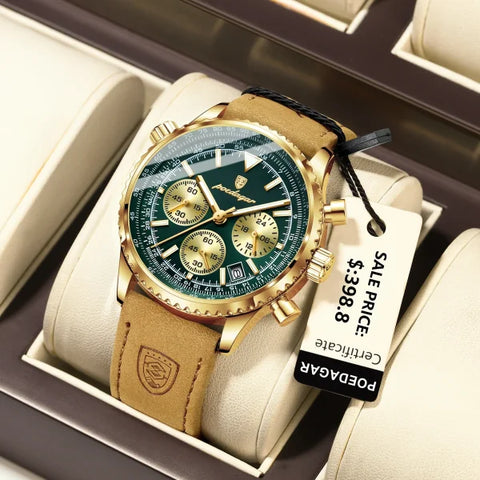 Luxury Military Sports Watch for Men – Waterproof Chronograph - Himpall