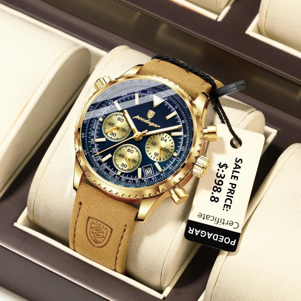 Luxury Military Sports Watch for Men – Waterproof Chronograph - Himpall