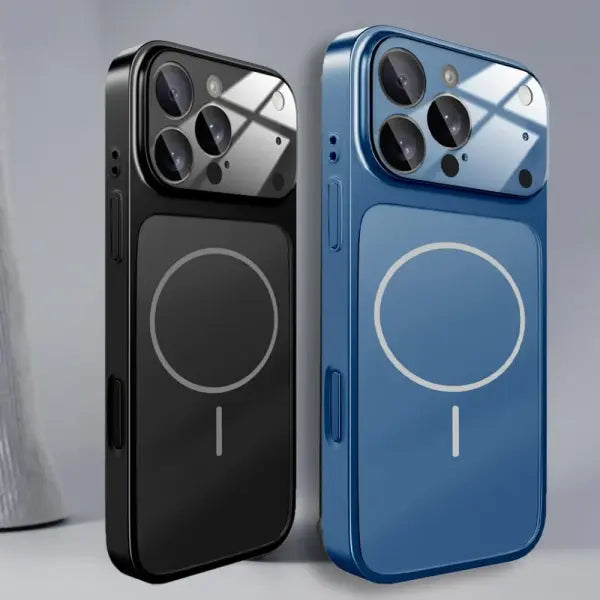 Luxury Original For Magsafe Matte Armor Case For iPhone 17 Air 16 15 14 13 Pro Max Funda Wireless Charging Hard