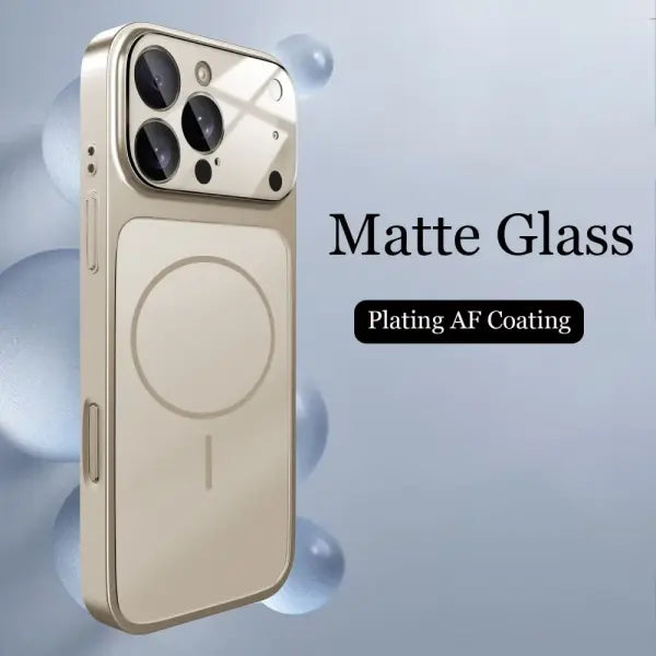 Luxury Original For Magsafe Matte Armor Case For iPhone 17 Air 16 15 14 13 Pro Max Funda Wireless Charging Hard