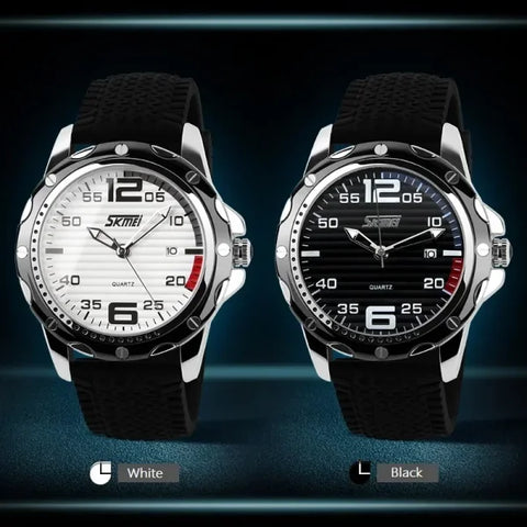 Luxury Quartz Watch for Men – Waterproof Shockproof Wristwatch with Calendar - Himpall