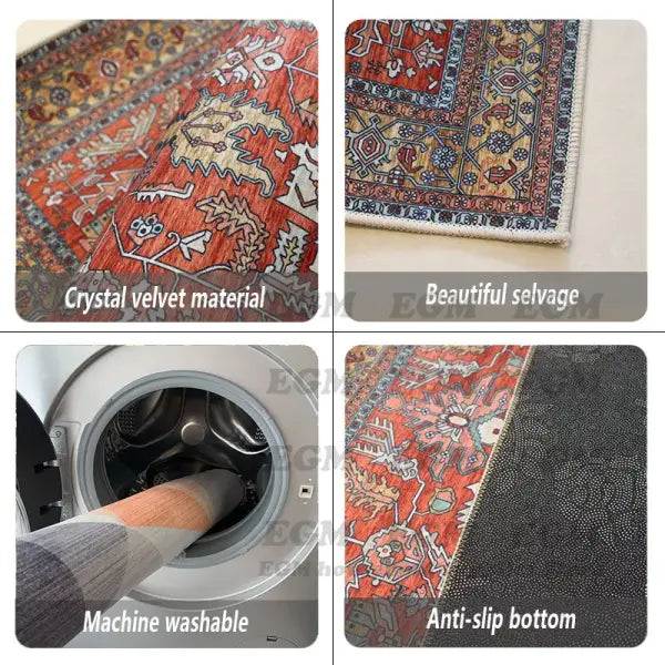 Luxury Rugs and Carpets for Home Living Room Bohemian Carpet Bedroom Bedside Large Area Rugs Home Decoration Entrance