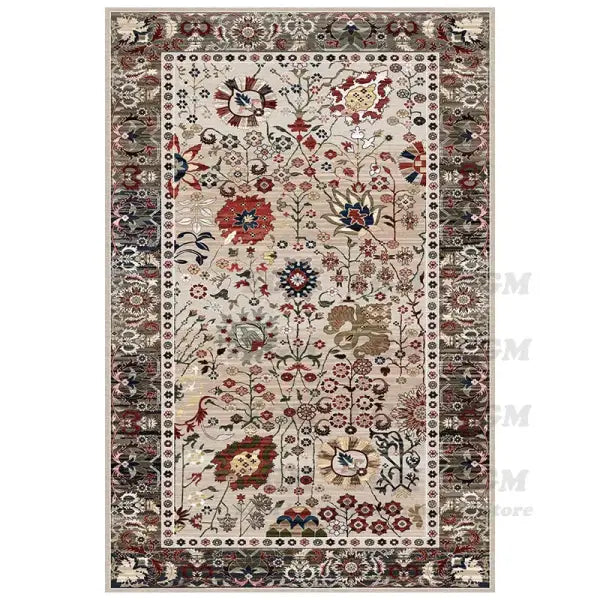 Striped Persian Style Machine Washable Mat Anti Slip Rug - N / 180x280cm 71x110in