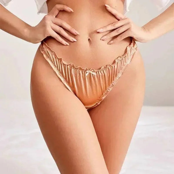 Luxury Satin T-Back Underwear for Comfortable Elegance - Himpall
