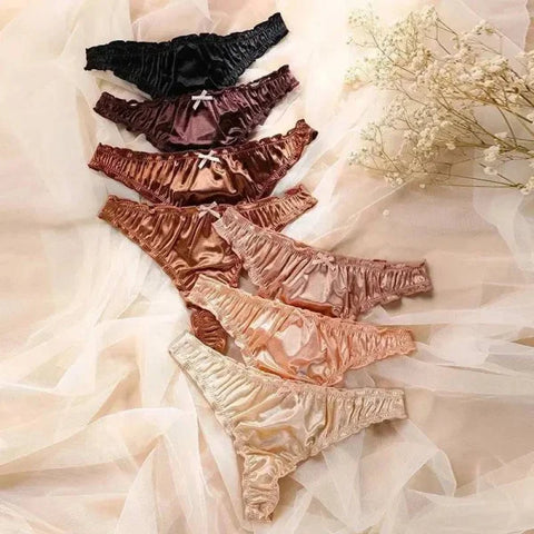 Luxury Satin T-Back Underwear for Comfortable Elegance - Himpall