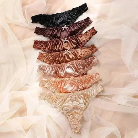 Luxury Satin T-Back Underwear for Comfortable Elegance - Himpall