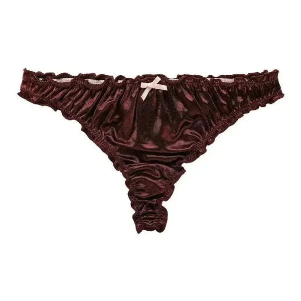 Luxury Satin T-Back Underwear for Comfortable Elegance - Himpall