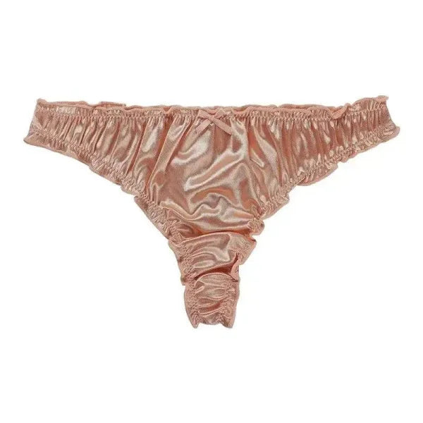 Luxury Satin T-Back Underwear for Comfortable Elegance - Himpall