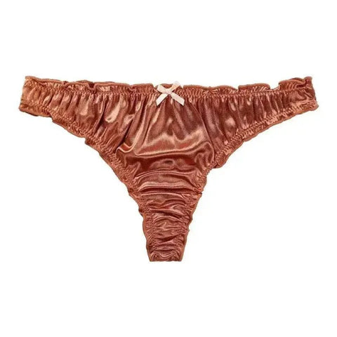 Luxury Satin T-Back Underwear for Comfortable Elegance - Himpall