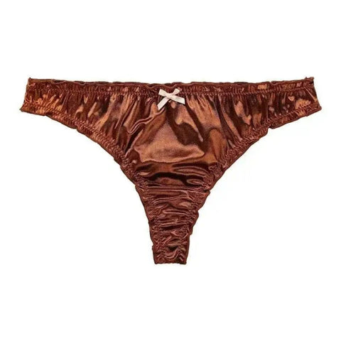 Luxury Satin T-Back Underwear for Comfortable Elegance - Himpall