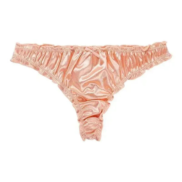 Luxury Satin T-Back Underwear for Comfortable Elegance - Himpall