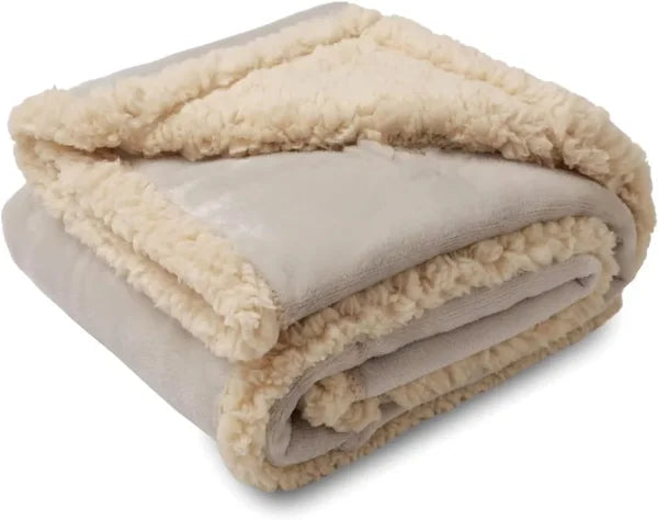 Luxury Shaggy Blanket - Winter Warm Cosy & Waterproof Microfiber Blanket - beige / S (71x100cm)