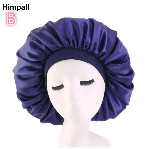 Satin silk Bonnet - B / Blue