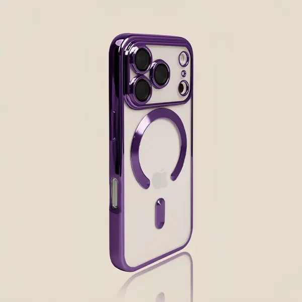 Luxury Transparent Wireless Charging Case For iPhone 15 14 13 12 11 16 17 Pro Max Plus Air Magnetic Silicone Cover