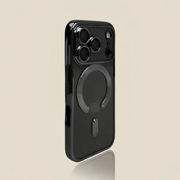 Luxury Transparent Wireless Charging Case For iPhone 15 14 13 12 11 16 17 Pro Max Plus Air Magnetic Silicone Cover