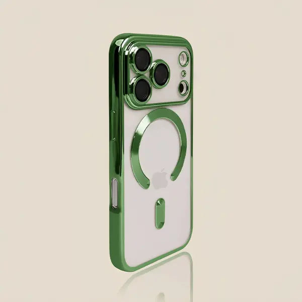 Luxury Transparent Wireless Charging Case For iPhone 15 14 13 12 11 16 17 Pro Max Plus Air Magnetic Silicone Cover