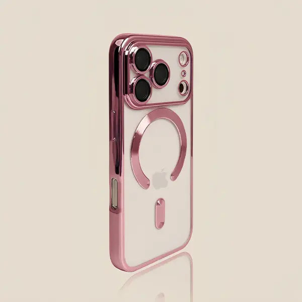 Luxury Transparent Wireless Charging Case For iPhone 15 14 13 12 11 16 17 Pro Max Plus Air Magnetic Silicone Cover