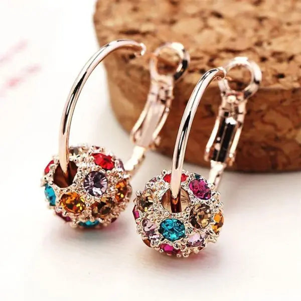 MagneTherapy Germanium Earring for Women (Zinc Alloy) Lymphatic Drainage - Multicolor / Russian Federation / one size
