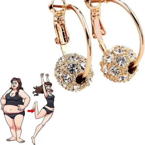 MagneTherapy Germanium Earring for Women (Zinc Alloy) Lymphatic Drainage