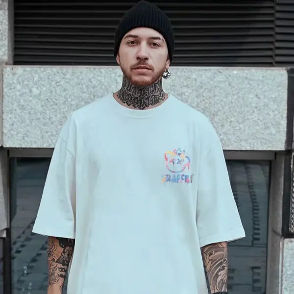 M-8XL Oversized Tshirts New Korean T-shirt Loose Summer Enlarged Round Neck Casual Couple Top Short Sleeve Men’s Shirt