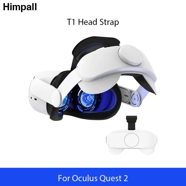 M2 Halo Strap for Oculus Quest 2 Adjustable Support Accessory - T1 Head Strap White