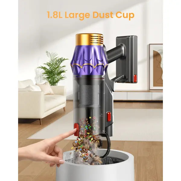 VAKERR Cordless Vacuum Cleaner 80KPA – 90 Min Runtime
