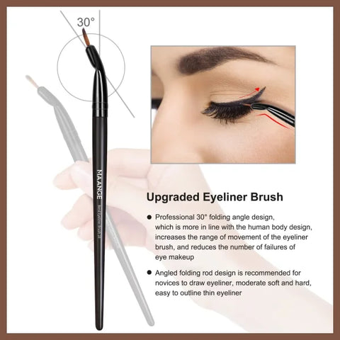 MAANGE 25-Piece Makeup Brush Set – Professional Face & Eye Brushes in Gift Box - Himpall