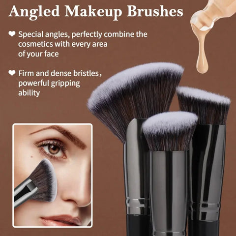 MAANGE 25-Piece Makeup Brush Set – Professional Face & Eye Brushes in Gift Box - Himpall