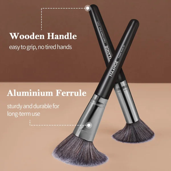 MAANGE 25-Piece Makeup Brush Set – Professional Face & Eye Brushes in Gift Box - Himpall